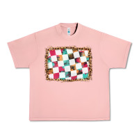 Salmon race background with leopard frame Urban Heavy Tee - HRA Design Shop