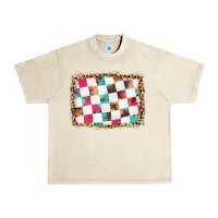 Sandshell race background with leopard frame Urban Heavy Tee - HRA Design Shop