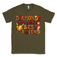 Army Green diamonds are a girl's best friend softball Classic Tee - Jasminsmagicworld
