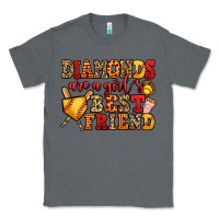 Charcoal Heather diamonds are a girl's best friend softball Classic Tee - Jasminsmagicworld
