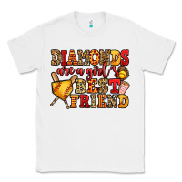 White diamonds are a girl's best friend softball Classic Tee - Jasminsmagicworld