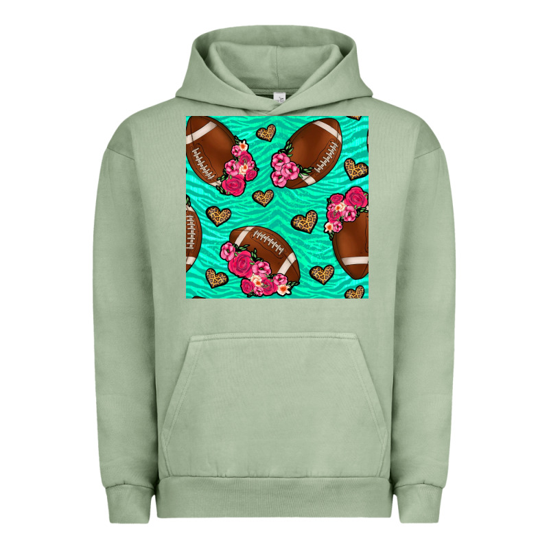 American Football Roses And Hearts Urban Hoodie by NancyCooperArtShop | Teevron