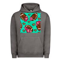 Pigment Tornado American Football roses and hearts Urban Hoodie - NancyCooperArtShop