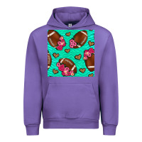 Tulip American Football roses and hearts Urban Hoodie - NancyCooperArtShop