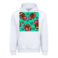 White American Football roses and hearts Urban Hoodie - NancyCooperArtShop
