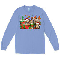 Colony Blue christmas cows coffee Long Sleeve Tee - Jasminsmagicworld