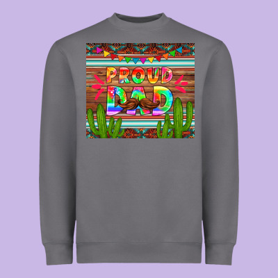 Proud Dad Tumbler Heavyweight Sweatshirt Designed By Hra Design Shop