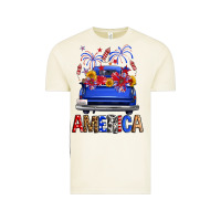 Vintage Arctic western fourth of july america truck Vintage Tee - FaDigitalArtStudio