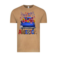 Vintage Camel western fourth of july america truck Vintage Tee - FaDigitalArtStudio