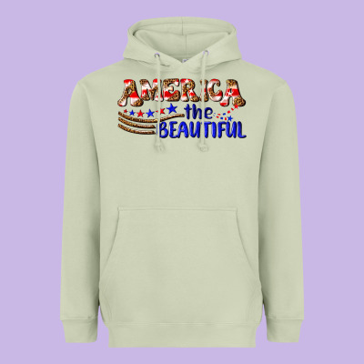 America The Beautiful Heavyweight Hoodie Designed By Nancycooperartshop