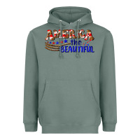 Sage America the beautiful Heavyweight Hoodie - NancyCooperArtShop