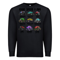 Black god says i am Premium Sweatshirt - MaliasSmallBusiness