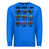 True Royal god says i am Premium Sweatshirt - MaliasSmallBusiness