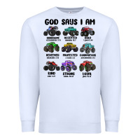 White god says i am Premium Sweatshirt - MaliasSmallBusiness