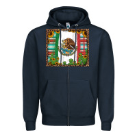 Mexican Flag Background With Cactus And Sunflower Tumbler Zipper Hoodie | Teevron