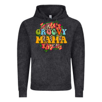 Vintage Black groovy mama Vintage Hoodie - Zillion Design Studio