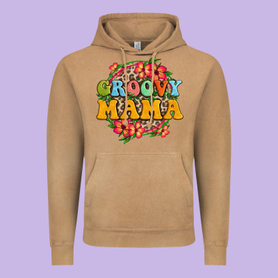 Groovy Mama Vintage Hoodie Designed By Zillion Design Studio