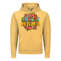 Vintage Mustard groovy mama Vintage Hoodie - Zillion Design Studio