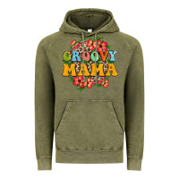 Vintage Olive groovy mama Vintage Hoodie - Zillion Design Studio