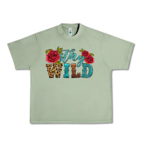 Oil Green stay wild Urban Heavy Tee - HRA Design Shop