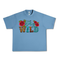 Pebble Blue stay wild Urban Heavy Tee - HRA Design Shop