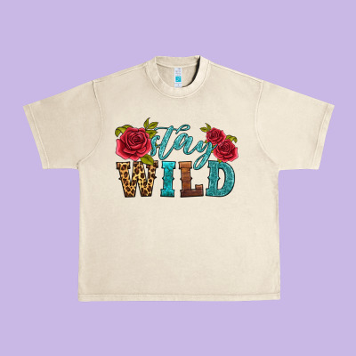 Stay Wild Urban Heavy Tee Designed By Hra Design Shop