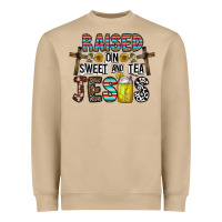 Mushroom raised on sweet and tea jesus Heavyweight Sweatshirt - CowhideDigitalArt
