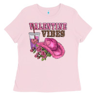 Bubblegum Pink valentines day valentine vıbes Ladies Tee - AdoDesignShop