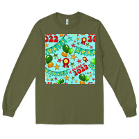 Army Green class of 2022 graduation seamless pattern Long Sleeve Tee - BundleAndBundleShop