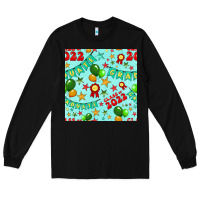 Black class of 2022 graduation seamless pattern Long Sleeve Tee - BundleAndBundleShop