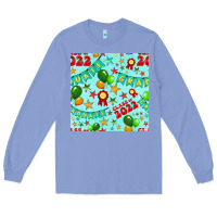Colony Blue class of 2022 graduation seamless pattern Long Sleeve Tee - BundleAndBundleShop