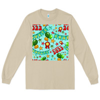 Mushroom class of 2022 graduation seamless pattern Long Sleeve Tee - BundleAndBundleShop