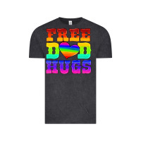 Vintage Black lgbtq free dad hugs Vintage Tee - HRA Design Shop