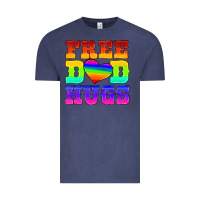 Vintage Denim lgbtq free dad hugs Vintage Tee - HRA Design Shop