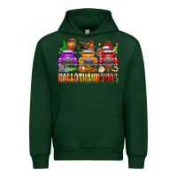 Foreset Green Hallothanksmas trucks Urban Hoodie - texasbilliewilder