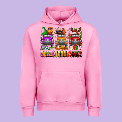 Hallothanksmas Trucks Urban Hoodie Designed By Texasbilliewilder