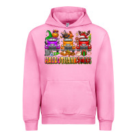 Fuchsia Pink Hallothanksmas trucks Urban Hoodie - texasbilliewilder
