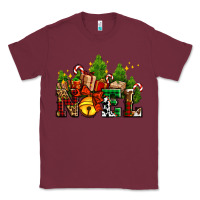 Burgundy western noel Christmas gifts Classic Tee - AdoDesignShop