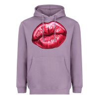 Lavender lips mark Heavyweight Hoodie - NancyCooperArtShop