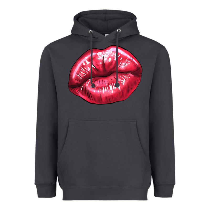 Lips Mark Heavyweight Hoodie by NancyCooperArtShop | Teevron
