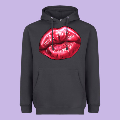 Lips Mark Heavyweight Hoodie Designed By Nancycooperartshop