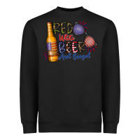 Black red white beer and boozed Heavyweight Sweatshirt - CowhideDigitalArt