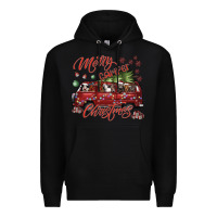 Black merrycamperchristmas Premium Hoodie - SublimationCraftShop