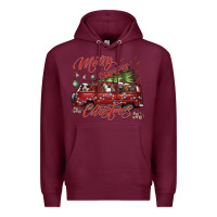 Burgundy merrycamperchristmas Premium Hoodie - SublimationCraftShop