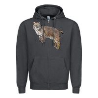 Smoke Bobcat Zipper Hoodie - LillyAllenDesigns