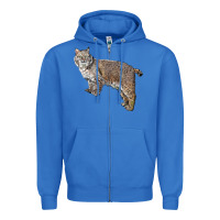 True Royal Bobcat Zipper Hoodie - LillyAllenDesigns