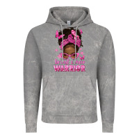 Cloud Rock afro messy bun breast cancer warrior Vintage Hoodie - texasbilliewilder