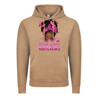 Vintage Coffee afro messy bun breast cancer warrior Vintage Hoodie - texasbilliewilder