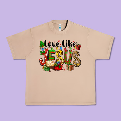 Christmas Love Like Jesus Urban Heavy Tee Designed By Fadigitalartstudio