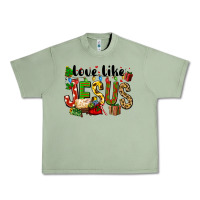 Oil Green Christmas love like jesus Urban Heavy Tee - FaDigitalArtStudio